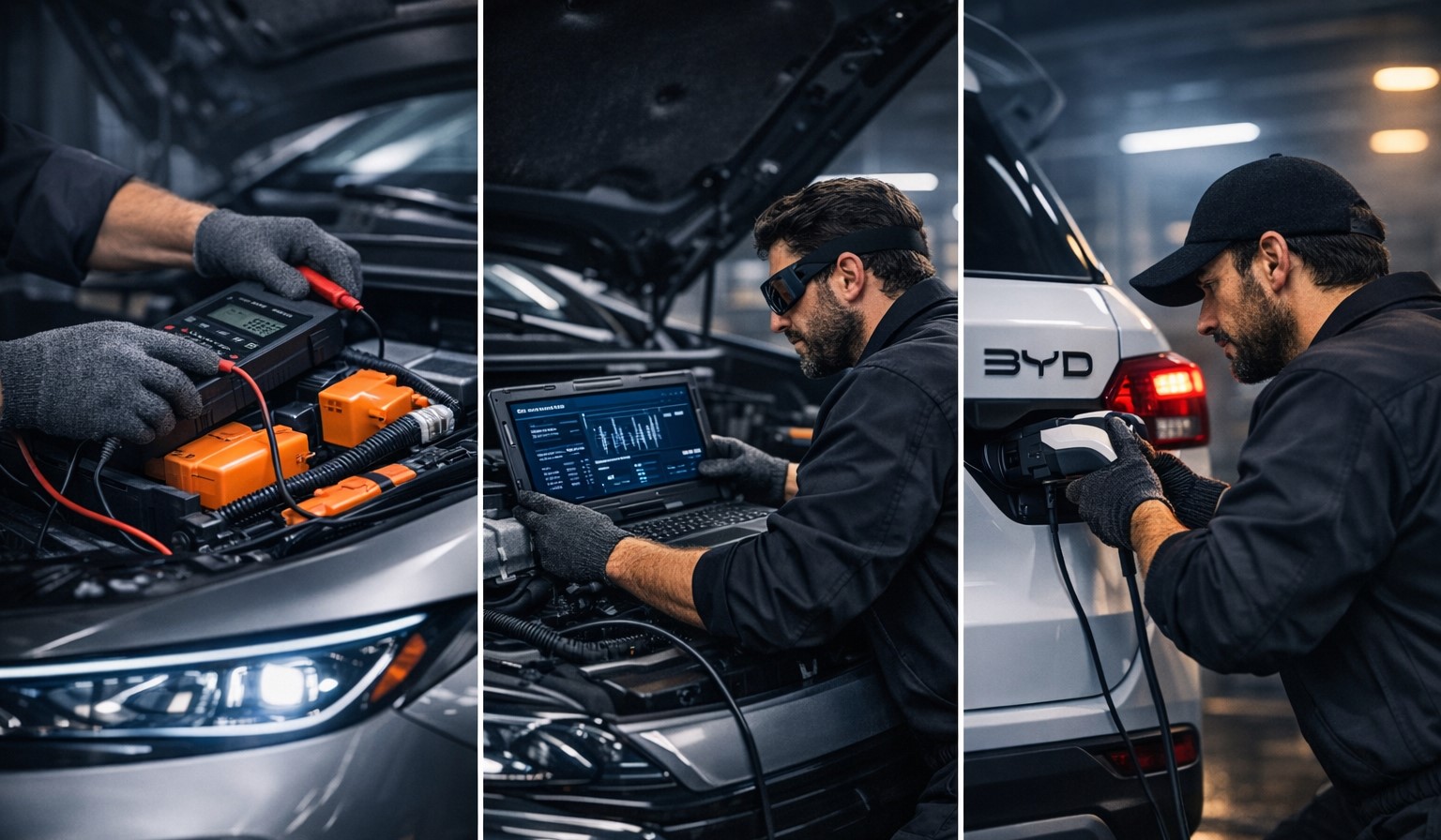Electric vehicle diagnostics at Alien Garage Bunbury